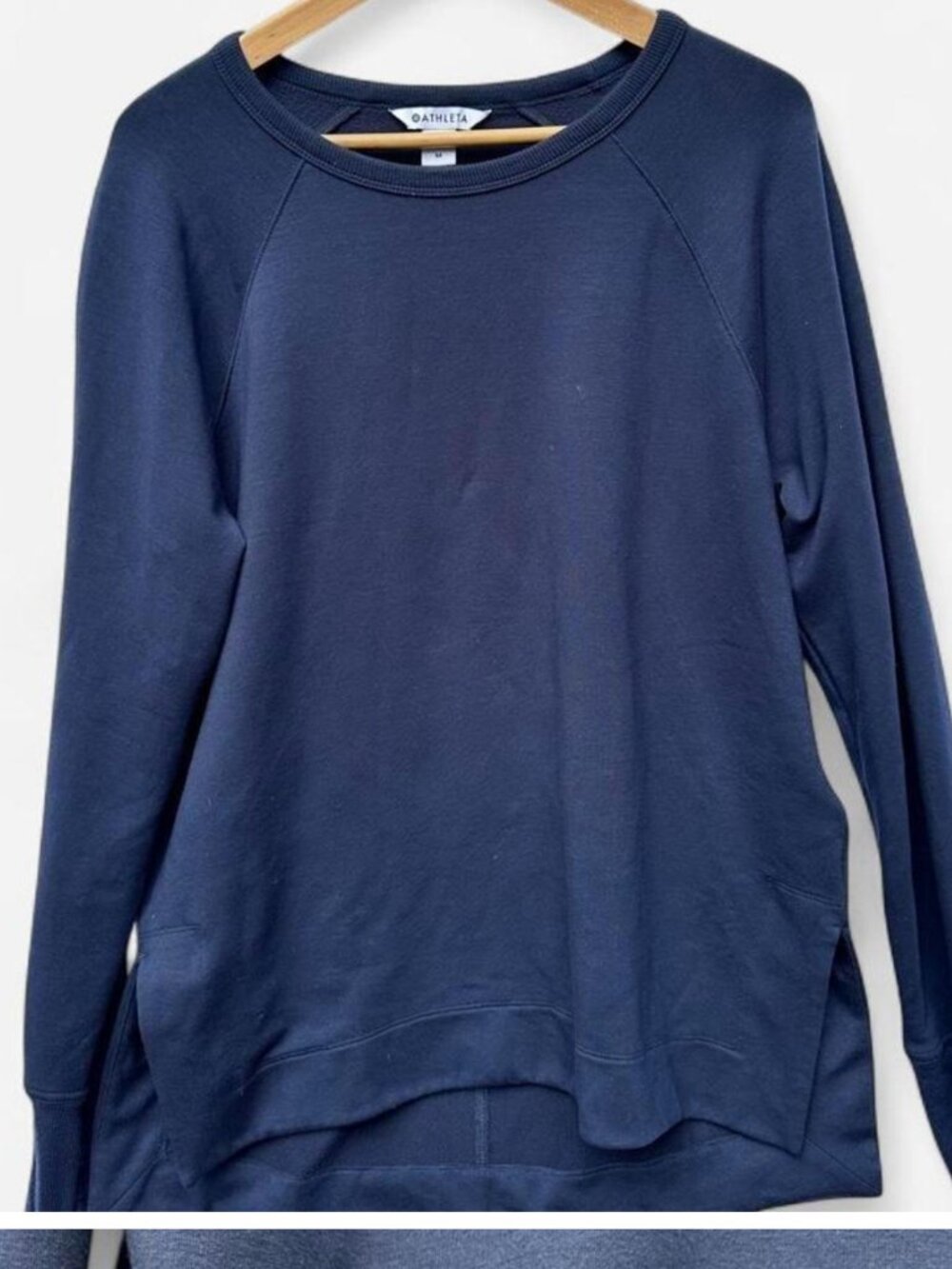 Athleta Women's Navy Blue Cozy Oversized Sweatshirt (MED)